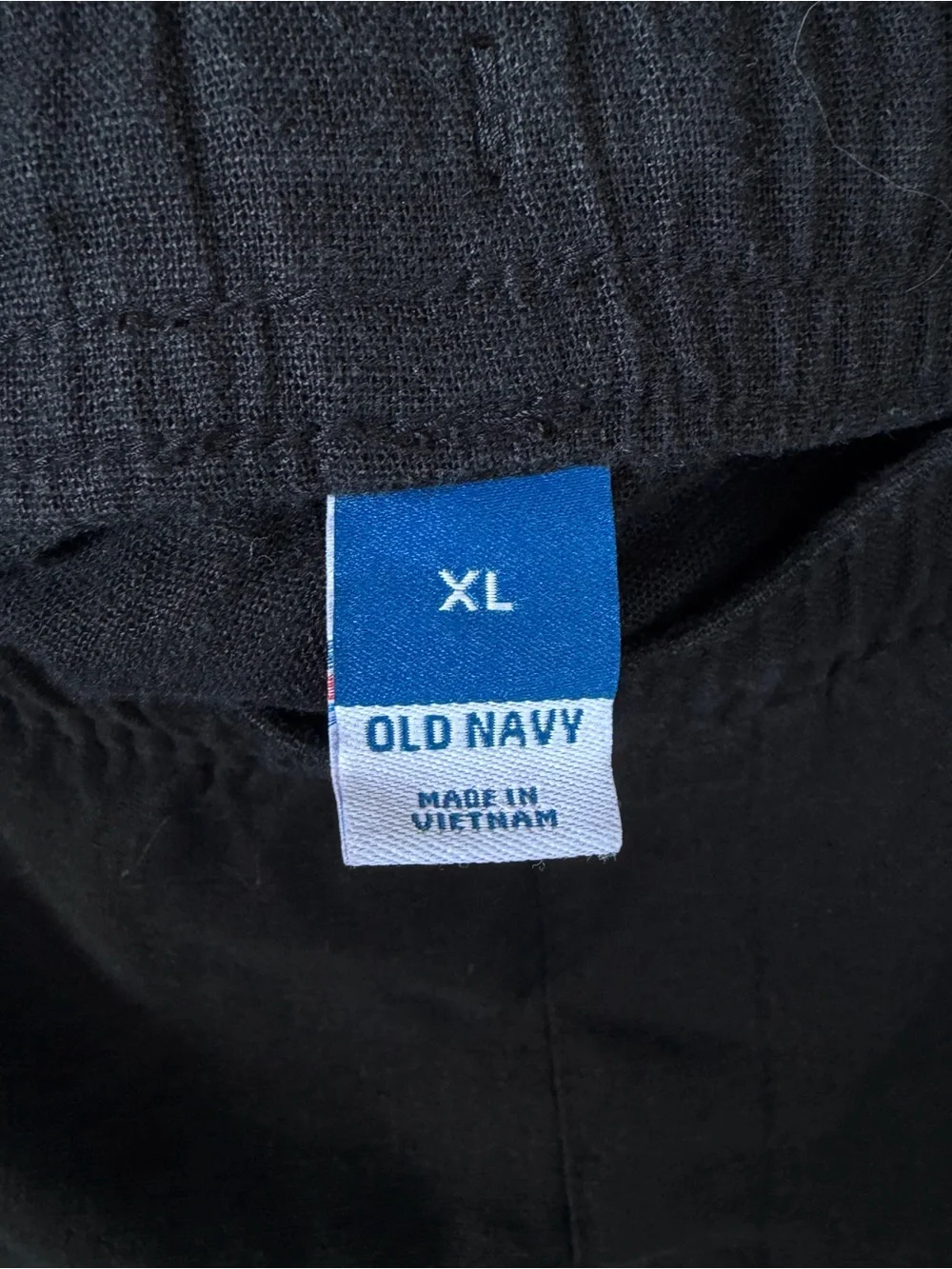 Old Navy Linen Blend Pull-On‎ Shorts - Black Sz XL